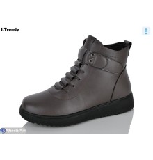 Черевики жіночі на весну/осінь (8 пар р.36-41) коричневий  "Trendy"