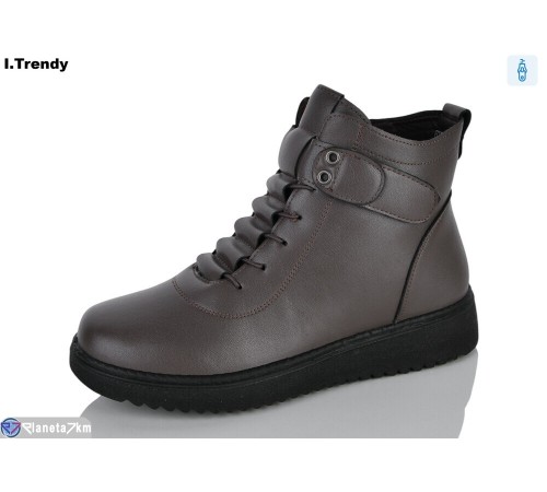 Черевики жіночі на весну/осінь (8 пар р.36-41) коричневий  "Trendy"