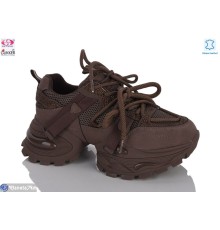 Кросівки жіночі на весну/осінь (8 пар р.36-41) коричневий  "Gukkcr"