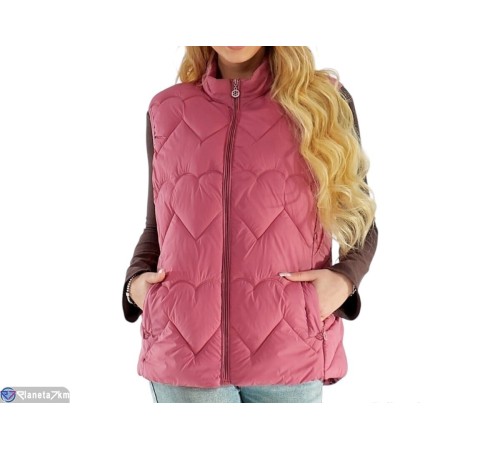 Жилетка жіноча на весну/осінь (5 шт. р.сетка 2XL-6XL) рожевий  "Kalabok"