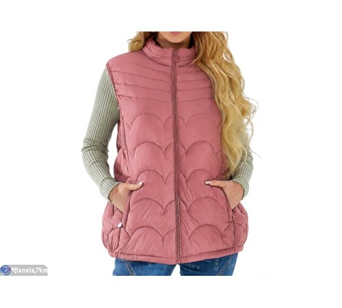 Жилетка жіноча на весну/осінь (4 шт. р.сетка 3XL-6XL) рожевий  "Kalabok"