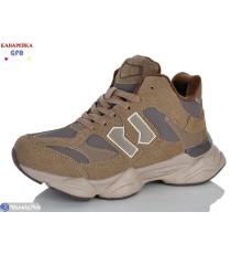 Дитячі кросівки на зиму (8 пар р.36-41) коричневий  "GFB-Канарейка"