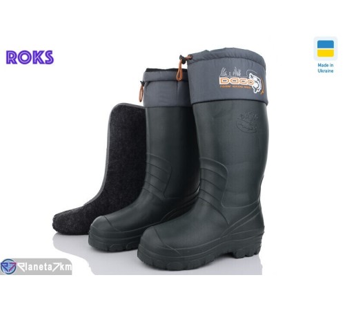Чоловічі чоботи з піни на зиму (4 пар р.42-45) зелений  "Roks"