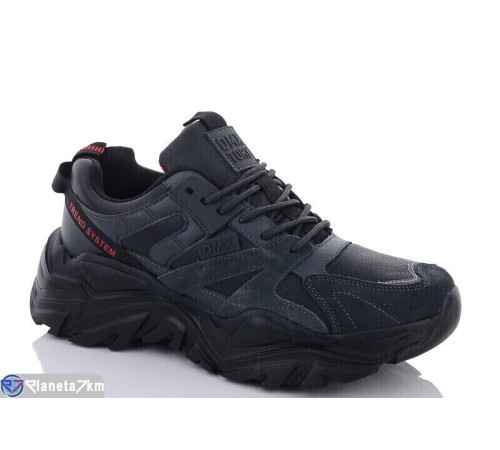 Кросівки чоловічі на весну/осінь (8 пар р.41-46) чорний  "DEMAVEER"