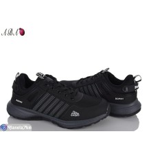 Кросівки чоловічі на весну/осінь (8 пар р.41-46) чорний  "Aba"