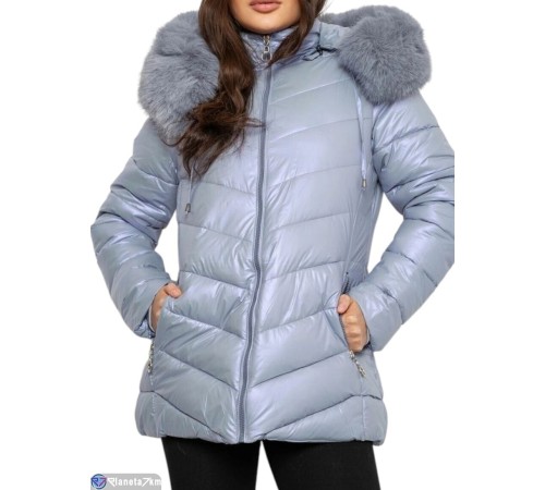 Куртка жіноча на зиму (5 шт. р.сетка M-3XL) блакитний  "Masari"