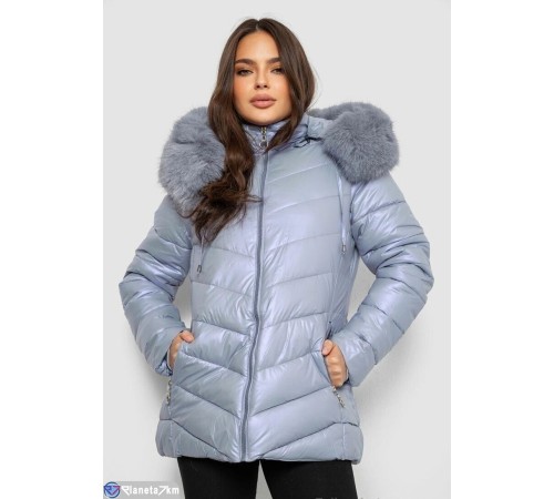Куртка жіноча на зиму (5 шт. р.сетка M-3XL) блакитний  "Masari"