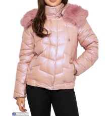 Куртка жіноча на зиму (5 шт. р.сетка XS-XL) рожевий  "Masari"