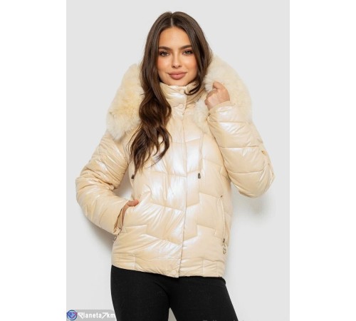 Куртка жіноча на зиму (5 шт. р.сетка XS-XL) бежевий  "Masari"