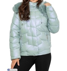 Куртка жіноча на зиму (5 шт. р.сетка XS-XL) зелений  "Masari"