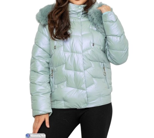 Куртка жіноча на зиму (5 шт. р.сетка XS-XL) зелений  "Masari"
