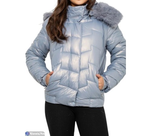 Куртка жіноча на зиму (5 шт. р.сетка XS-XL) блакитний  "Masari"