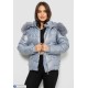 Куртка жіноча на зиму (5 шт. р.сетка XS-XL) блакитний  "Masari"