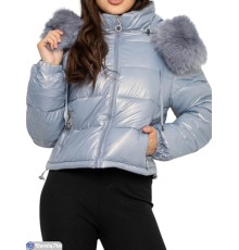 Куртка жіноча на зиму (5 шт. р.сетка XS-XL) блакитний  "Masari"