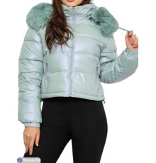 Куртка жіноча на зиму (5 шт. р.сетка XS-XL) зелений  "Masari"