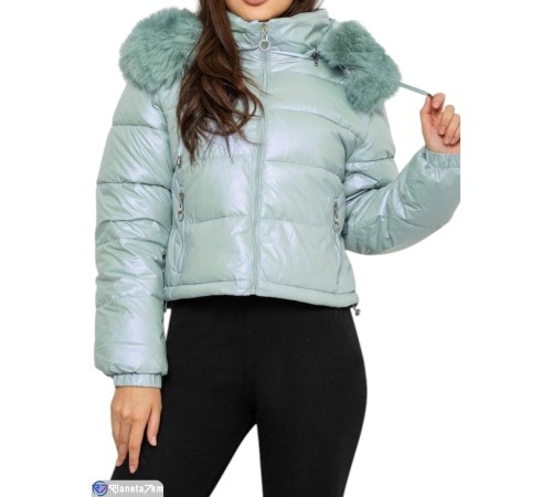 Куртка жіноча на зиму (5 шт. р.сетка XS-XL) зелений  "Masari"