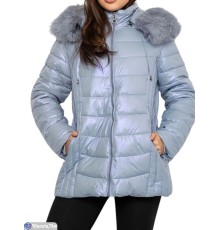 Куртка жіноча на зиму (5 шт. р.сетка M-3XL) блакитний  "Masari"