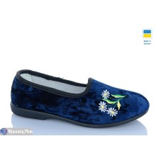 Тапки жіночі на весну/осінь (8 пар р.36-40) синій  "MURMUR"