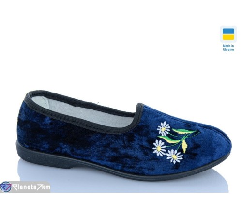 Тапки жіночі на весну/осінь (8 пар р.36-40) синій  "MURMUR"