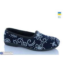 Тапки жіночі на весну/осінь (8 пар р.36-40) синій  "MURMUR"