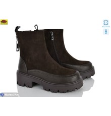 Черевики жіночі на зиму (6 пар р.36-40) коричневий  "Mei De Li"