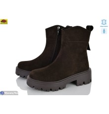 Черевики жіночі на зиму (6 пар р.36-40) коричневий  "Mei De Li"