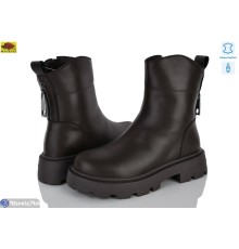Черевики жіночі на зиму (6 пар р.36-40) коричневий  "Mei De Li"