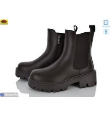 Черевики жіночі на зиму (6 пар р.36-40) коричневий  "Mei De Li"