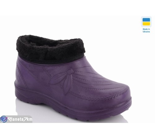 Калоші жіночі на зиму (8 пар р.37-41) фіолетовий  "LUCKY"