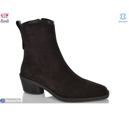 Черевики жіночі на весну/осінь (8 пар р.36-41) коричневий  "Gukkcr"