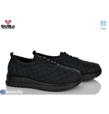 Кросівки жіночі на весну/осінь (8 пар р.37-42) чорний  "SUBA"