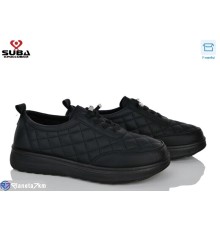 Кросівки жіночі на весну/осінь (8 пар р.37-42) чорний  "SUBA"