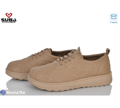 Кросівки жіночі на весну/осінь (8 пар р.37-42) коричневий  "SUBA"