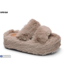 Тапки жіночі на весну/осінь (8 пар р.36-40) коричневий  "Super Gear"