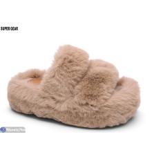 Тапки жіночі на весну/осінь (8 пар р.36-40) коричневий  "Super Gear"