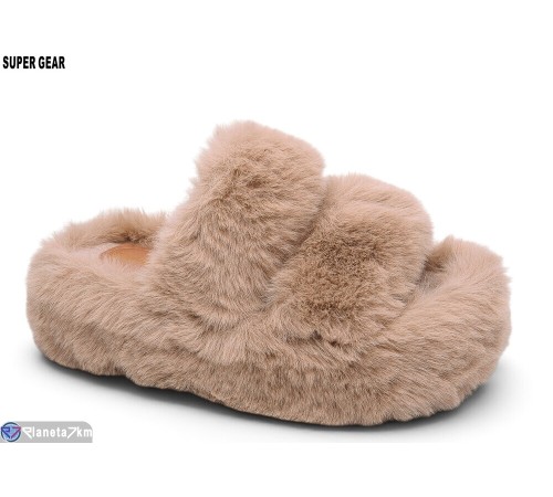 Тапки жіночі на весну/осінь (8 пар р.36-40) коричневий  "Super Gear"
