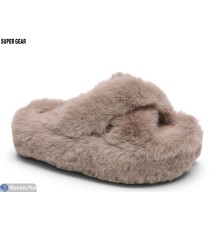 Тапки жіночі на весну/осінь (8 пар р.36-40) коричневий  "Super Gear"