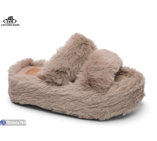 Тапки жіночі на весну/осінь (8 пар р.36-40) коричневий  "Jibukang"