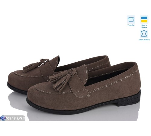 Туфлі жіночі на весну/осінь (6 пар р.36-40) коричневий  "Linda"