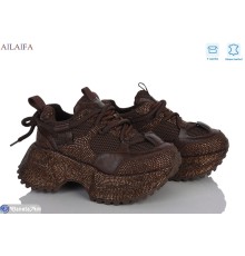 Кросівки жіночі на весну/осінь (8 пар р.36-41) коричневий  "Latifa"
