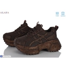 Кросівки жіночі на весну/осінь (8 пар р.36-41) коричневий  "Latifa"