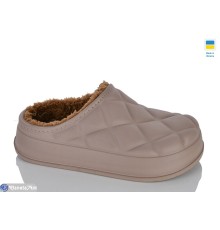 Жіночі сабо на зиму (6 пар р.36-41) бежевий  "Korka"