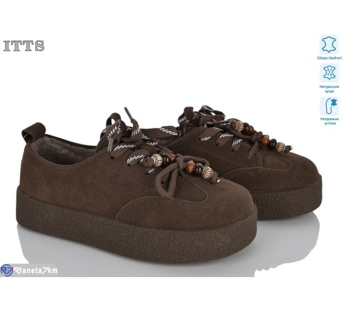 Кросівки жіночі на зиму (6 пар р.36-41) коричневий  "LOTOS"