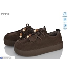 Туфлі жіночі на зиму (6 пар р.36-41) коричневий  "LOTOS"
