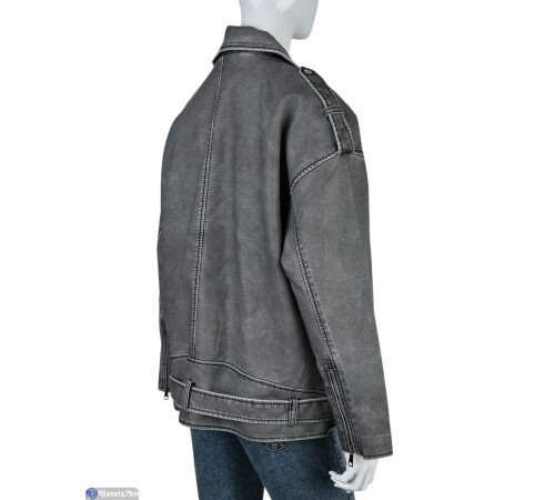 Куртка жіноча на весну/осінь (4 шт. р.сетка L-3XL) сірий  "Mirella"
