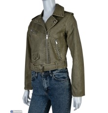 Куртка жіноча на весну/осінь (3 шт. р.сетка S-L) хакі  "Mirella"