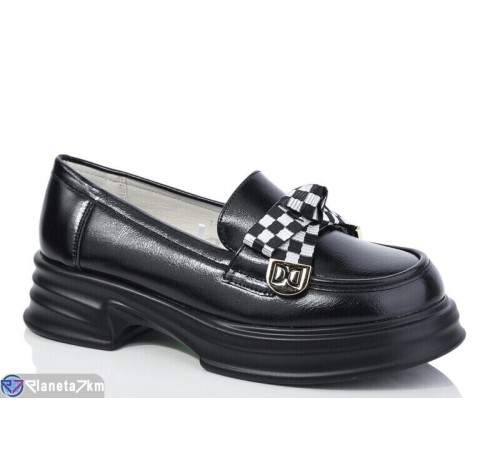 Дитячі туфлі на весну/осінь (8 пар р.35-39) чорний  "Normashoes"