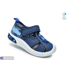 Тапки дитячі на весну/осінь (12 пар р.22-27) синій  "Normashoes"
