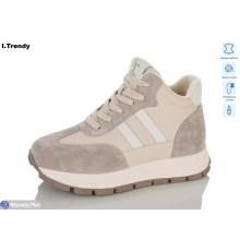 Черевики жіночі на зиму (6 пар р.36-41) бежевий  "Trendy"