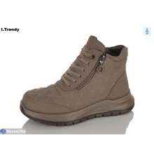 Черевики жіночі на зиму (8 пар р.37-42) коричневий  "Trendy"